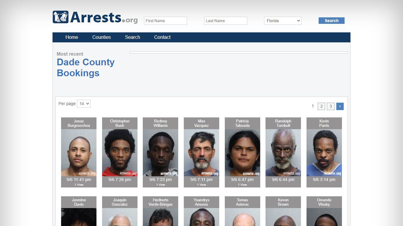 Dade County Arrests and Inmate Search